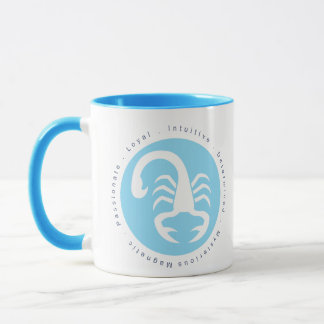 Scorpio Zodiac Sign Blau Tasse