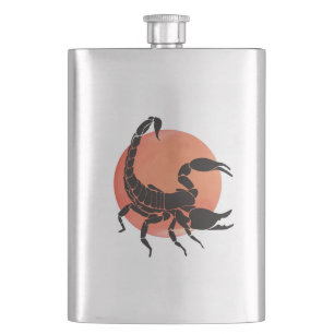 Scorpio Zodiac Sign Flachmann
