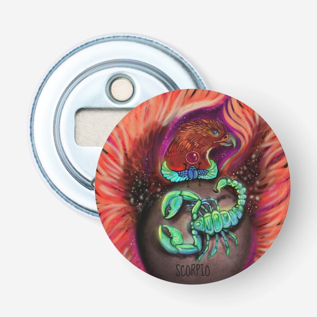 Scorpio Zodiac Sign Flaschenöffner (Vorderseite)