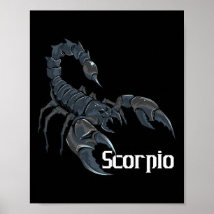 Scorpio Zodiac Sign Horoskop Lover Astrologe Poster