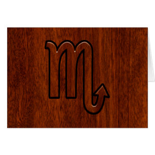 Scorpio Zodiac Sign in Mahogany Style Decor