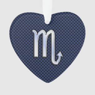 Scorpio Zodiac Sign marine décor en fibre de carbo