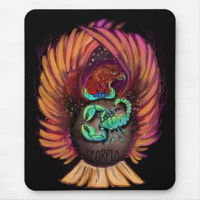 Scorpio Zodiac Sign Mouse Pad Mousepad (Vorne)