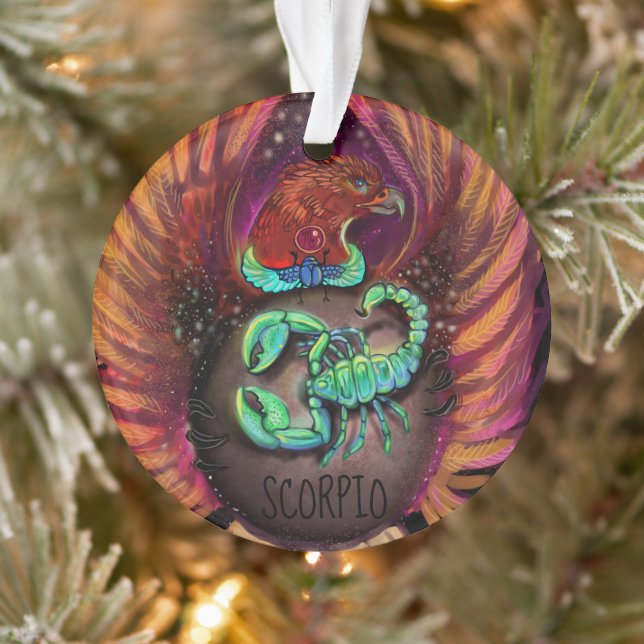 Scorpio Zodiac Sign Ornament (Baum)