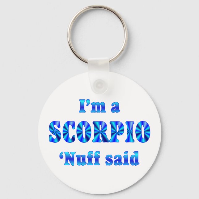Scorpio Zodiac Sign Schlüsselanhänger (Vorderseite)