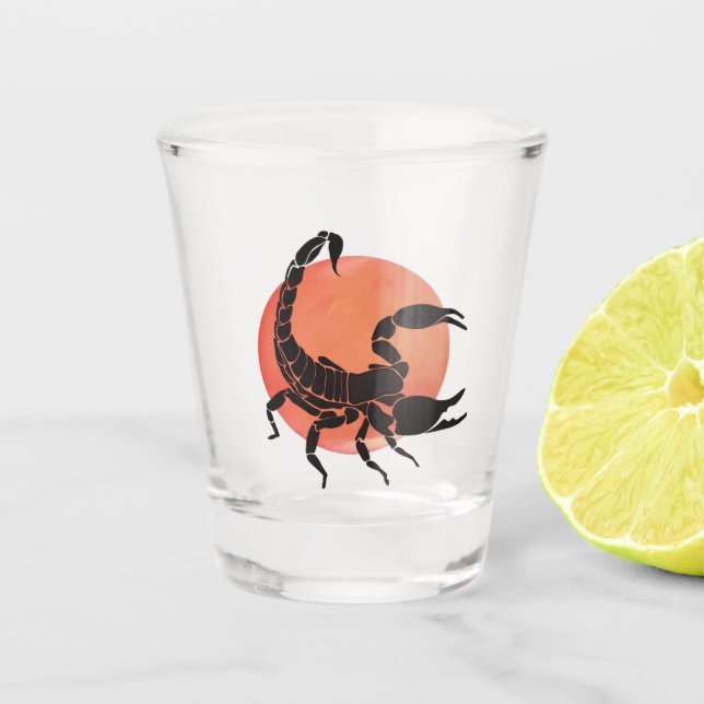 Scorpio Zodiac Sign Schnapsglas (Vorderseite)