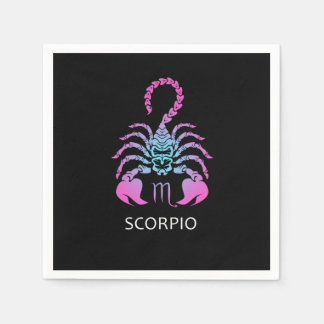 Scorpio Zodiac Sign Scorpio Birthday Gift Serviette