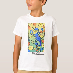 Scorpio Zodiac Signa Abstrakte Kunst Vintag T-Shirt