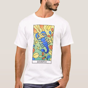 Scorpio Zodiac Signa Abstrakte Kunst Vintag  T-Shirt