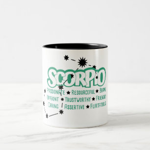 Scorpio Zodiac Signature Tasse