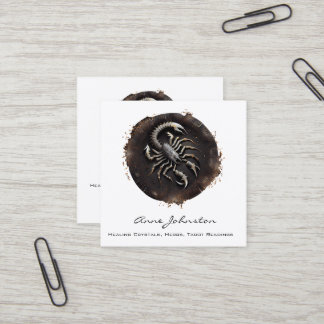 Scorpio Zodiac Square Business Card Quadratische Visitenkarte
