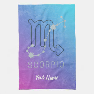 Scorpio Zodiac Star Sign Horoscope Constellation Geschirrtuch