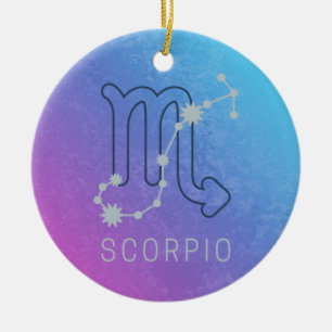 Scorpio Zodiac Star Sign Horoscope Constellation Keramik Ornament