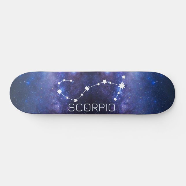 Scorpio Zodiac Star Sign Skateboard (Horizontal)
