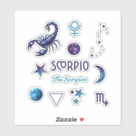 Scorpio Zodiac Sticker Collection