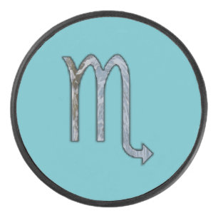 Scorpio Zodiac Symbol Element von Kenneth Yoncich Eishockey Puck