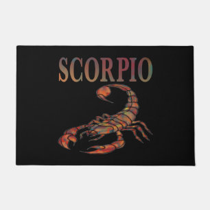 Scorpio Zodiac Symbol Schwarze Türmatte