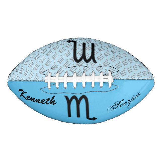 Scorpio Zodiac Symbol Standard von Kenneth Yoncich Football (Vorderseite)