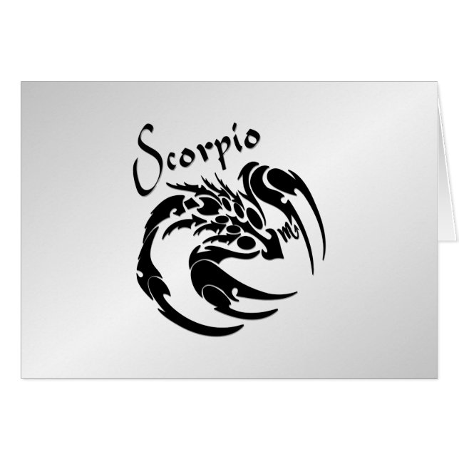 Scorpio Zodiac Symbol und Zeichen (Vorderseite (Horizontal))