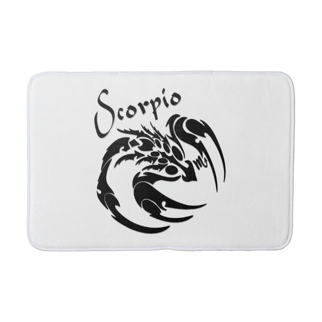 Scorpio Zodiac Symbol und Zeichen Badematte (Vorderseite)