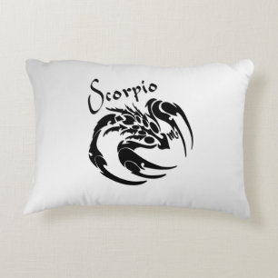 Scorpio Zodiac Symbol und Zeichen Dekokissen
