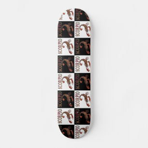 Scorpio Zodiac Symbole Checkerboard Skateboard Dec