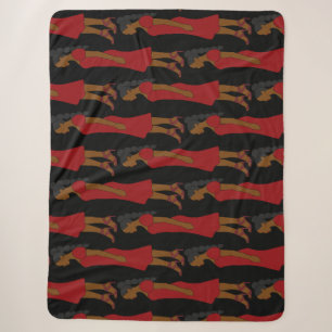 Scorpio Zodiac Woman Black Sherpa Blanket Sherpadecke