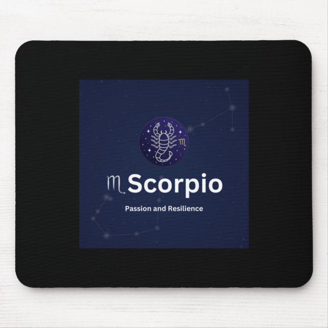 Scorpio Zodiac-Zeichen Mousepad (Vorne)