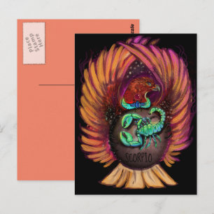 Scorpio Zodiac-Zeichen Postkarte