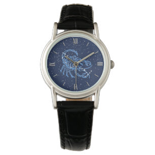 Scorpio Zodiac Zeichen und Konstellation Armbanduhr