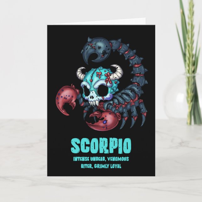 Scorpio Zombie Karte (Vorderseite)