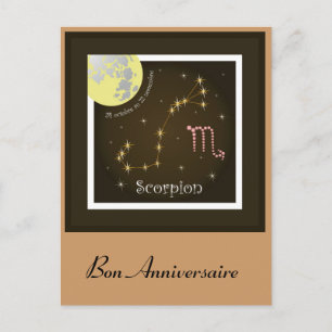 Scorpion 24 octobre au 22 novembre Postkarte