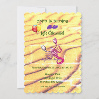 Scorpion Birthday (23. Oktober - 21. November) Einladung