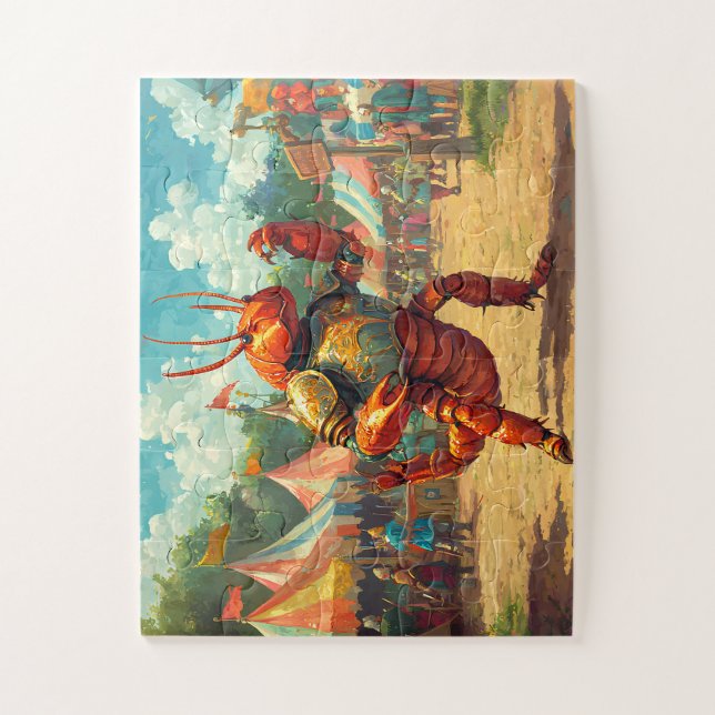 Scorpion Chevalier en Armure - Puzzle Médiéval (Vertical)