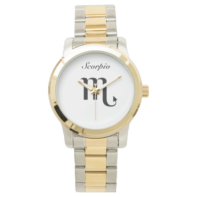 Scorpion du Zodiaque. Montres Hommes. (devant)