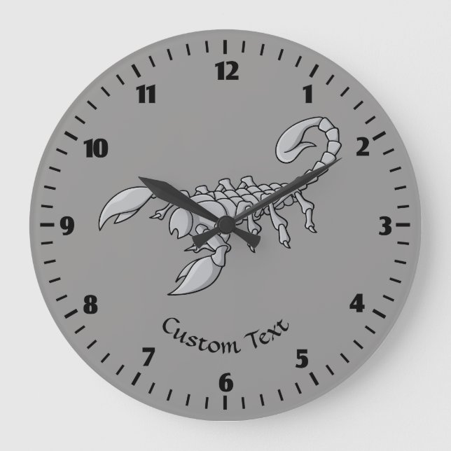 Scorpion Icon Große Wanduhr (Vorderseite)