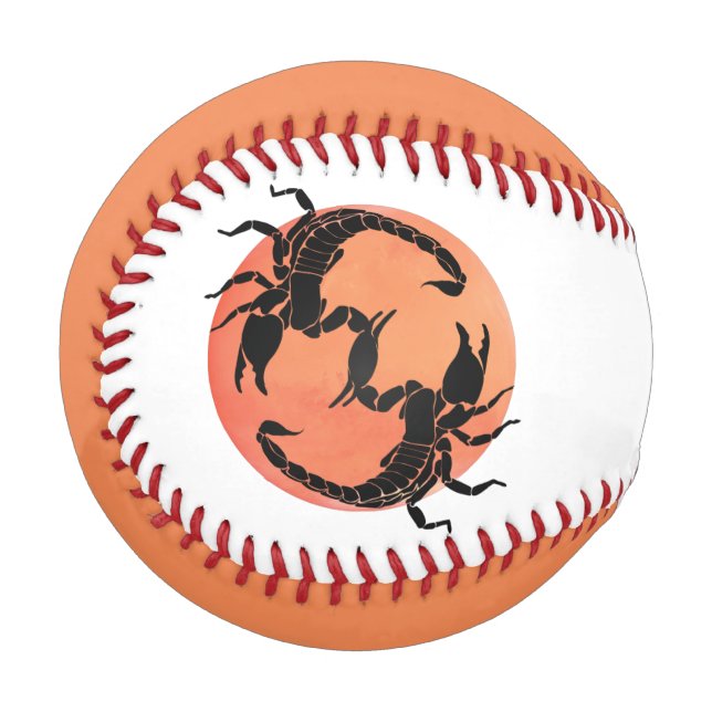 Scorpion Tribal Graphic Design Baseball (Vorderseite Links)