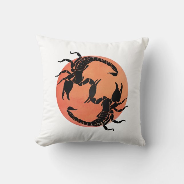 Scorpion Tribal Graphic Design Kissen (Vorderseite)