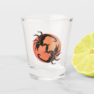 Scorpion Tribal Graphic Design Schnapsglas