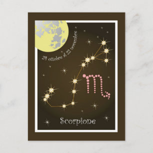 Scorpione 24 ottobre al 22 novembre Postkarte