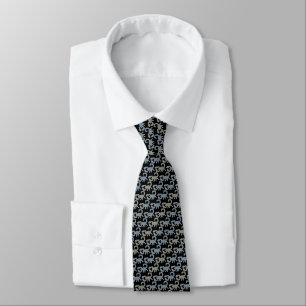 Scorpions noirs Cravate Armani gris