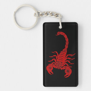 Scorpions vintages de rouge d'illustration de