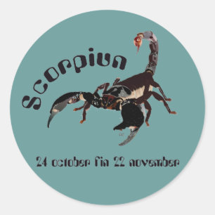 Scorpiun 24 october fin 22 november Aufkleber