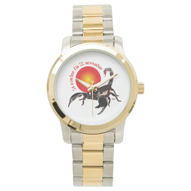 Scorpiun 24 october fin 22 november Uhr (Vorderseite)