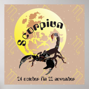 Scorpiun 24. Oktober fin 22 november poster