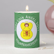 Scot Lion Rampant Angel Noël Drapeau Personnaliser