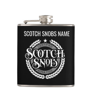 Scotch Snob - lustiger Whiskey-Drinker Flachmann