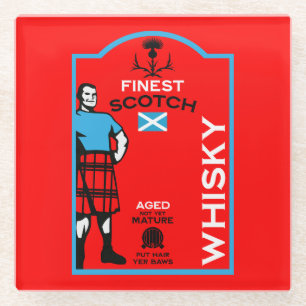 Scotch Whisky Drinker Glasuntersetzer