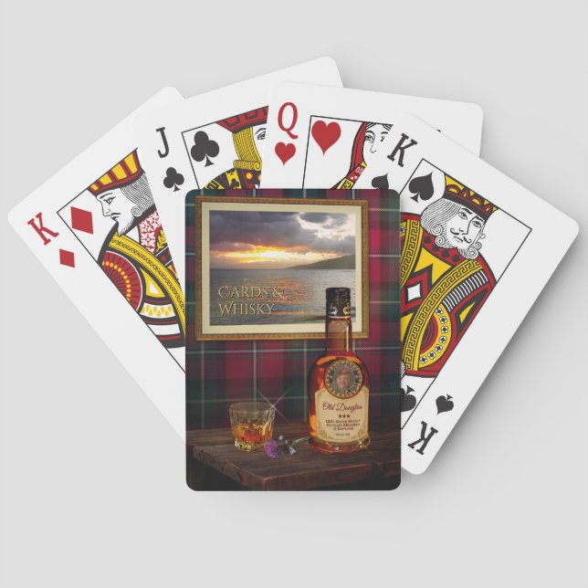 Scotch Whisky ohne Text und Foto Spielkarten (Rückseite)