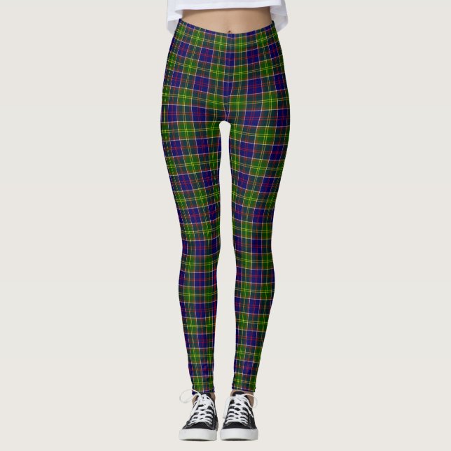 Scotland Ayrshire District Tartan Leggings (Vorderseite)